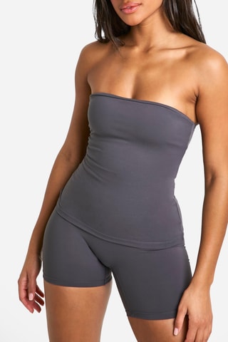 Top bustier - Gris