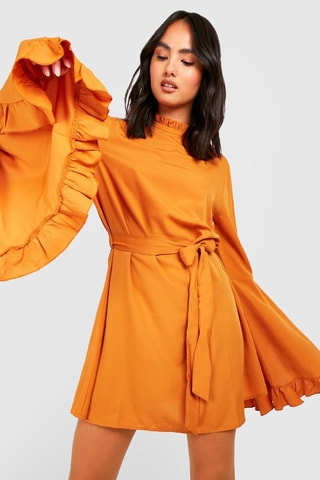 Robe droite - Moutarde