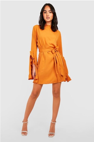 Robe droite - Moutarde