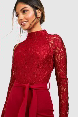 Robe midi - Rouge