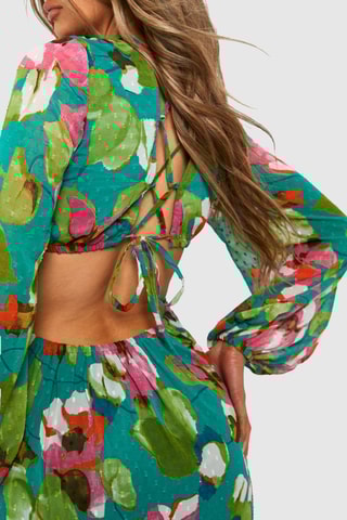 Robe midi - Vert