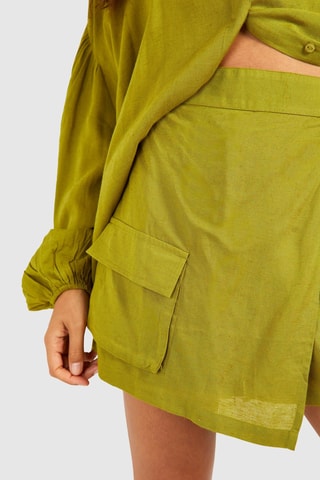 Jupe-short - Kaki