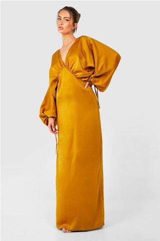 Robe longue - Moutarde