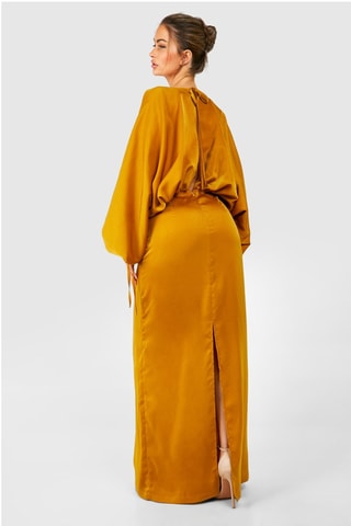Robe longue - Moutarde
