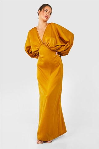 Robe longue - Moutarde