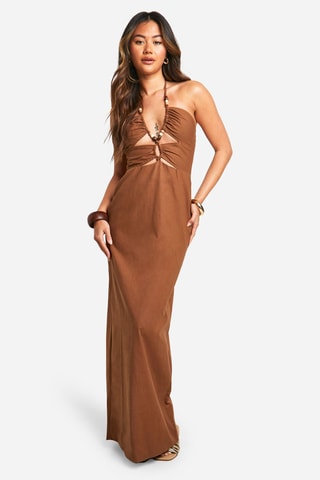 Robe longue - Marron
