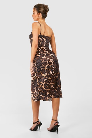 Robe midi - Marron