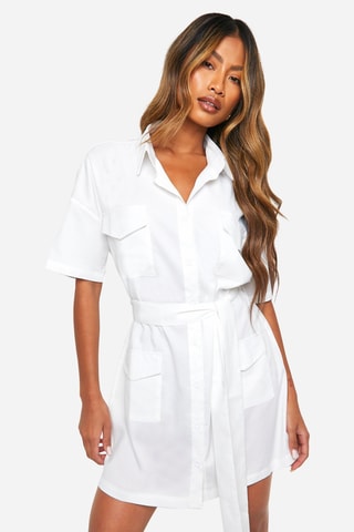 Robe chemise - Blanc