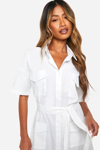 Robe chemise - Blanc