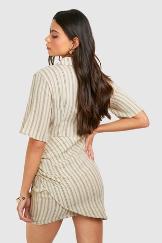 Robe trompe-l'œil - Beige