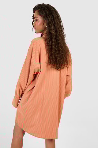 Robe chemise oversize - Orange
