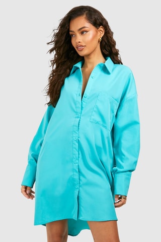Robe chemise - Turquoise