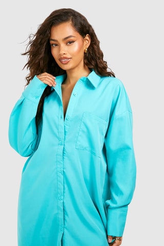Robe chemise - Turquoise