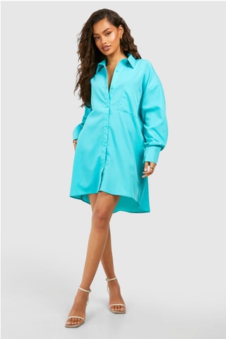 Robe chemise - Turquoise