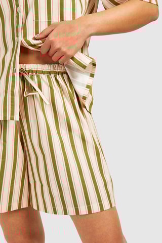 Short - Beige et vert