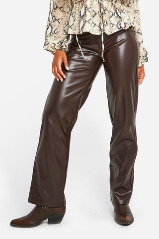 Pantalon droit - Marron