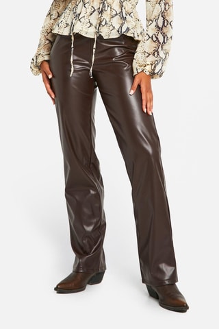 Pantalon droit - Marron