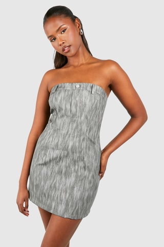Robe bustier - Gris