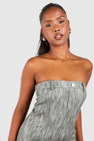 Robe bustier - Gris