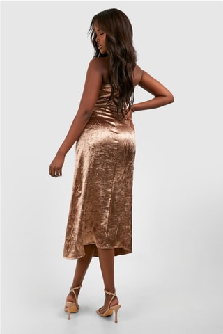 Robe bustier - Marron