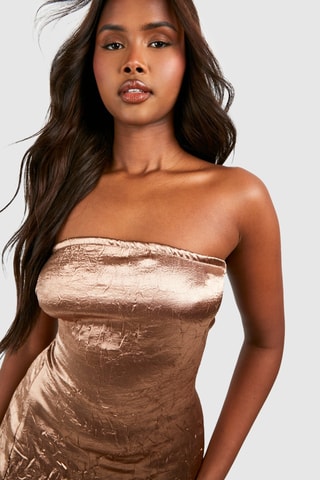 Robe bustier - Marron