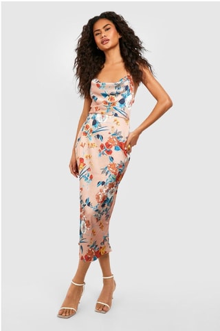 Robe midi - Doré