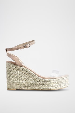 Sandales compensées - Beige