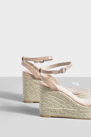 Sandales compensées - Beige