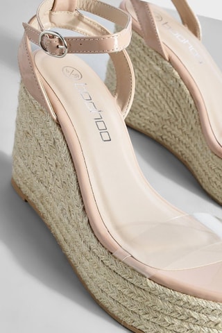 Sandales compensées - Beige