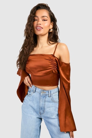 Crop top - Marron