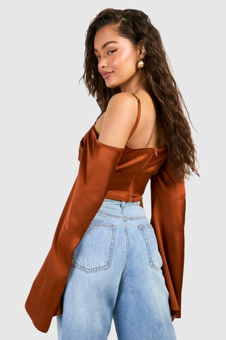 Crop top - Marron