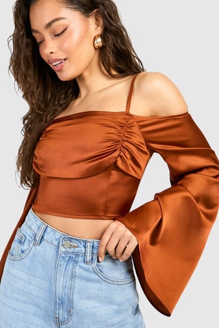Crop top - Marron