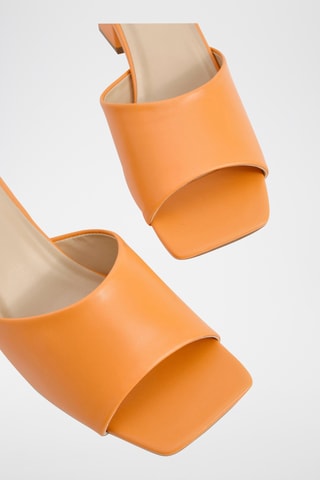 Mules à talons - Orange