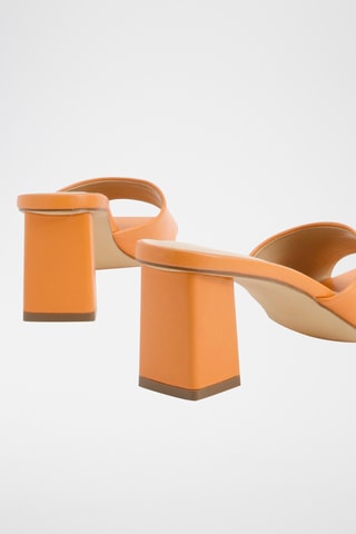 Mules à talons - Orange