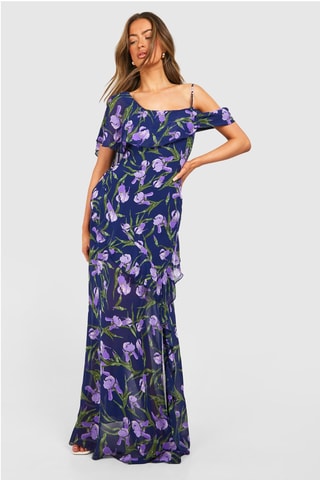 Robe longue - Bleu
