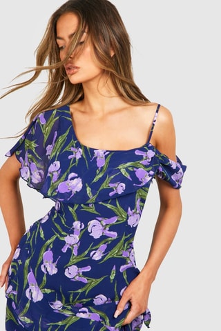 Robe longue - Bleu