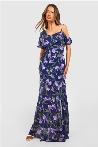 Robe longue - Bleu