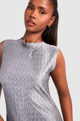 Robe midi - Gris