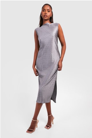 Robe midi - Gris