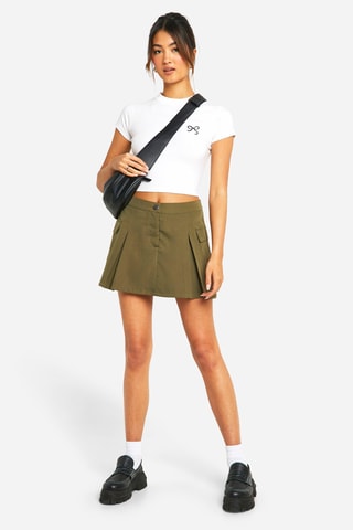 Jupe-short - Kaki