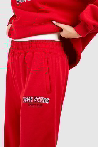 Sweat à capuche et pantalon - Rouge