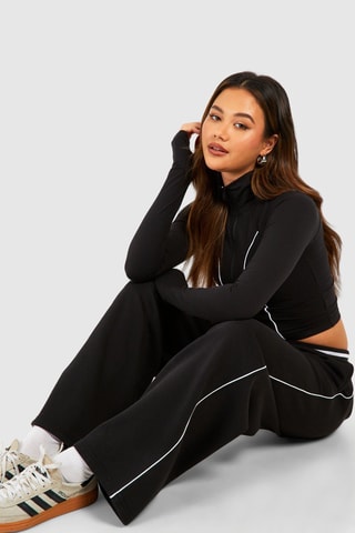 Sweat court et pantalon - Noir