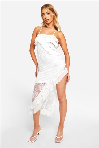 Robe asymétrique - Blanc
