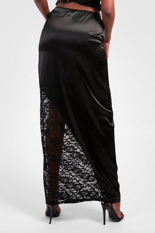 Jupe longue taille haute - Noir