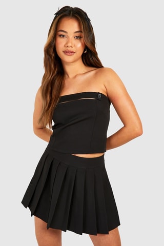 Crop top bustier - Noir