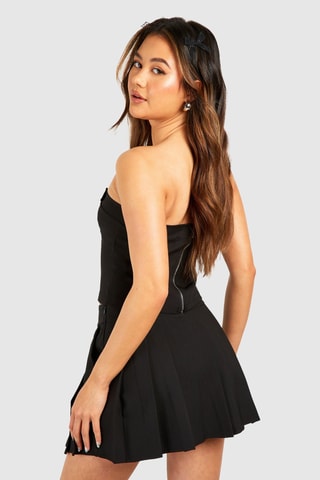 Crop top bustier - Noir