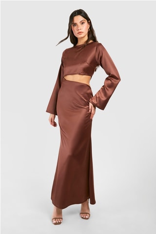 Robe longue - Marron