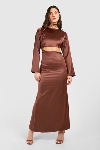 Robe longue - Marron