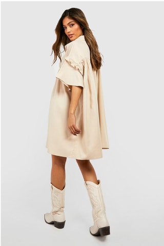 Robe chemise - Beige