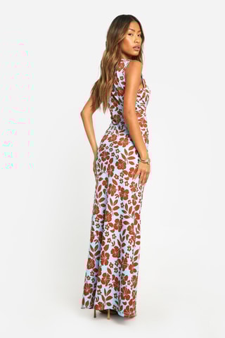 Robe longue - Bleu